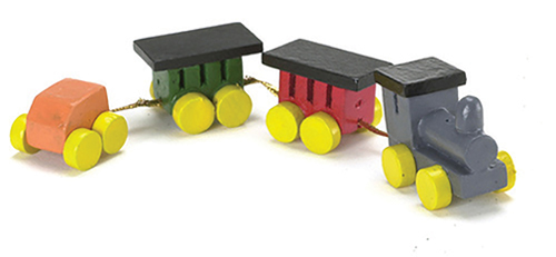 Wood Train Set, 4 cars